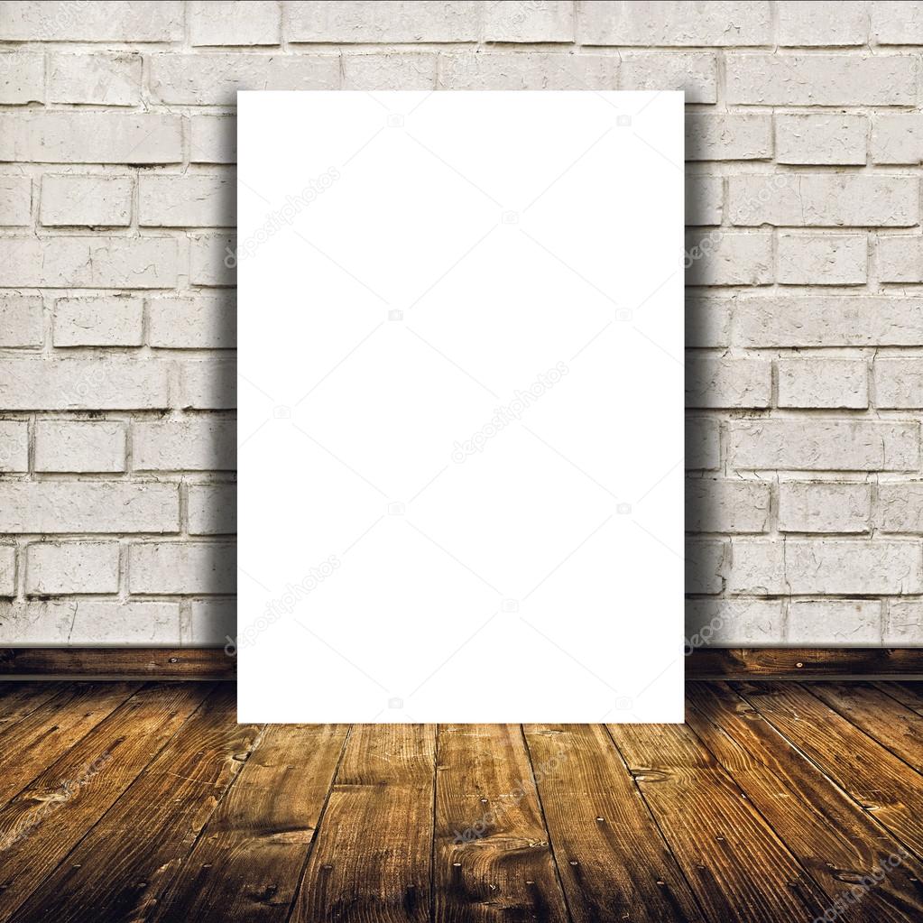 Blank poster as copy space template for your design