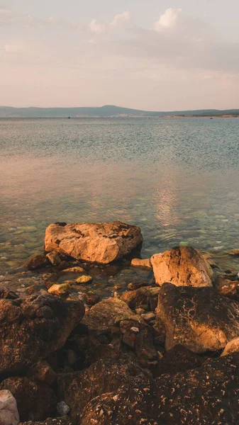 Кварнерский Залив Острова Цриквеница Небольшой Городок Севере Адриатического Побережья Хорватии — стоковое фото