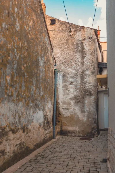 Antiga Casa Estilo Mediterrâneo Cidade Crikvenica Baía Kvarner Croácia — Fotografia de Stock