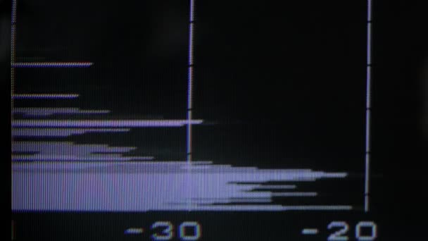 Οθόνη Σήματος Δοκιμής Καλωδιακής Τηλεόρασης Φόντο Αναλογικής Τεχνολογίας — Αρχείο Βίντεο