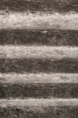 Soyut arkaplan olarak somut merdiven deseni, seçici odak