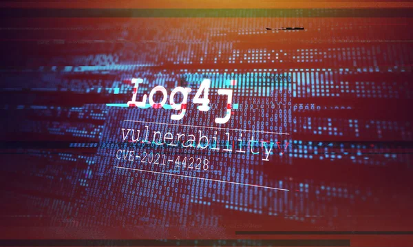 Cybersecurity Vulnerability Log4J Security Flaw Based Open Source Logging Library — Stock Photo, Image