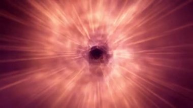 Solucan deliği tünel animasyonu, zaman yolculuğu konsepti