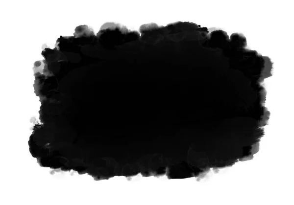 Fundo Respingo Aquarela Como Espaço Cópia Imagem Preto Branco — Fotografia de Stock