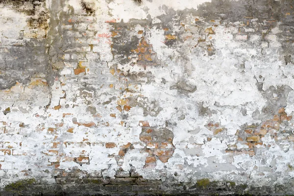 Old Weathered Brick Wall Background Rough Grunge Textured Facade — Stock Photo, Image