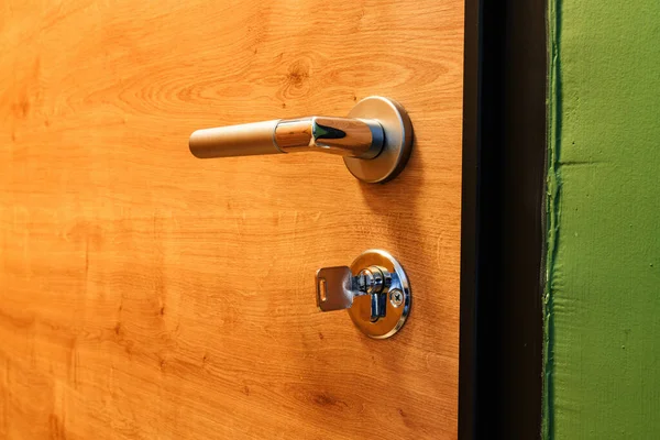 Door Handle Key Knob Selective Focus — Stock Photo, Image