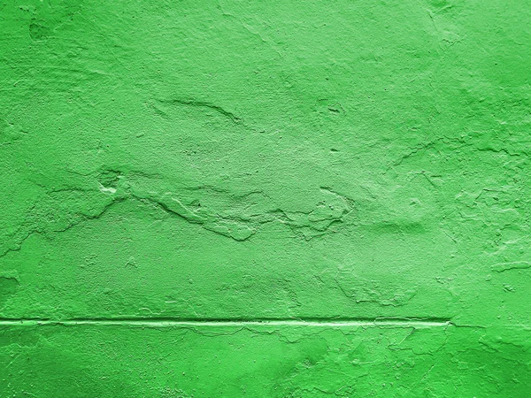 Old Rough Green Cement Wall Grunge Background Texture Vibrant Color — Stock Photo, Image