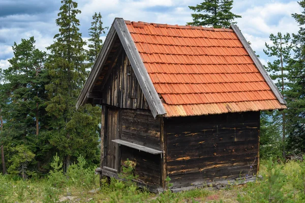 Drewniany Domek Górski Zlatiborze Wybiórczy — Zdjęcie stockowe