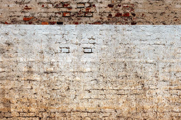 Υφή Ενός Παλιού Κατεστραμμένου Τοίχου Από Τούβλα Φόντο Κατεστραμμένο Μοτίβο — Φωτογραφία Αρχείου
