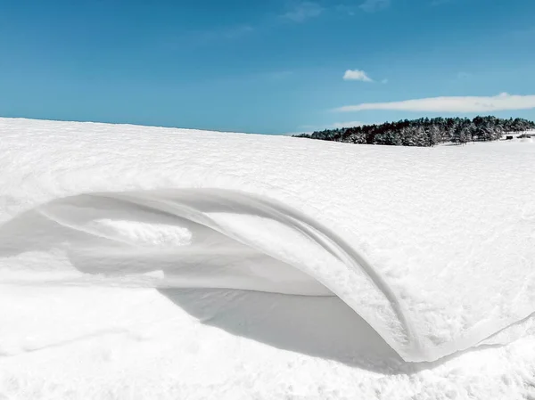 冬季白雪覆盖的小山景观 塞尔维亚Zlatibor山 — 图库照片