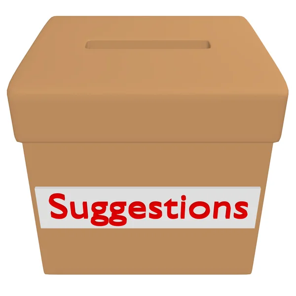 3D Render of a Suggestion Box — стоковое фото