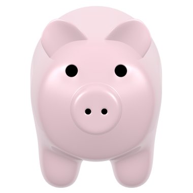 Porselen domuz bir 3D render