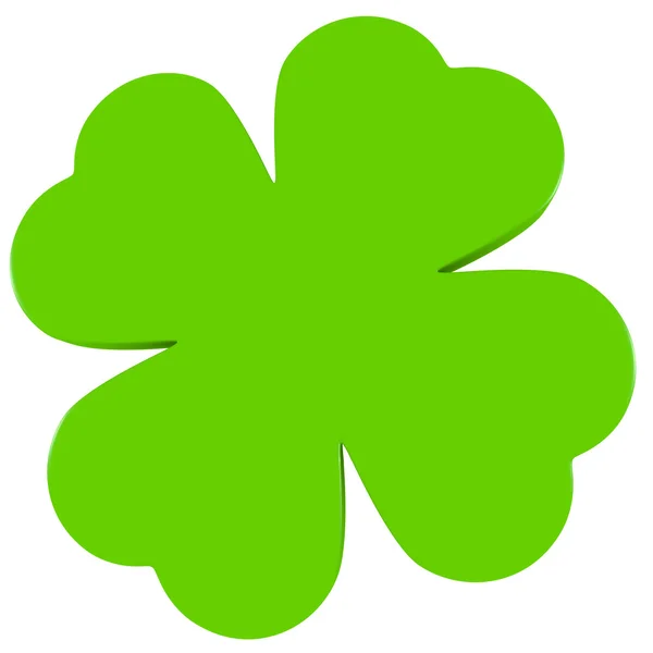 3D göra en four leaf clover — Stockfoto