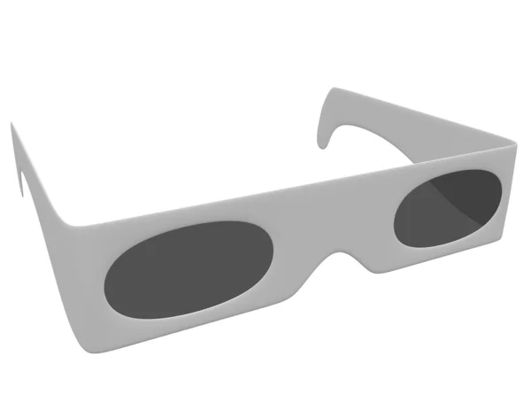 3D render a 3D-s szemüveg — Stock Fotó