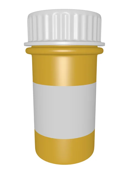 3d renderizado de una botella de la píldora — Foto de Stock