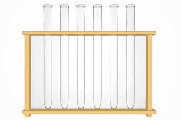 Renderização 3d de um conjunto de tubos de teste — Fotografia de Stock