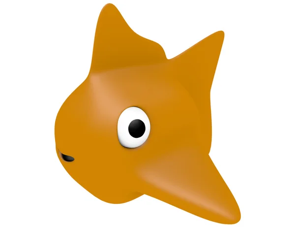 3d Render of a Cartoon Gold Fish — Stock Photo, Image