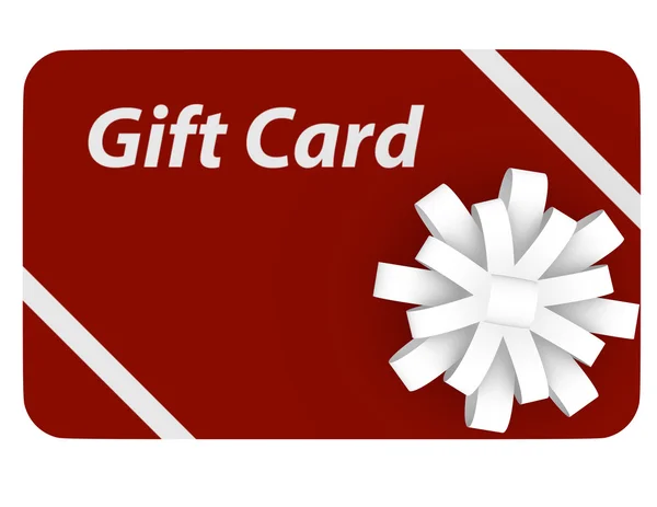 3d Render di una Gift Card — Foto Stock