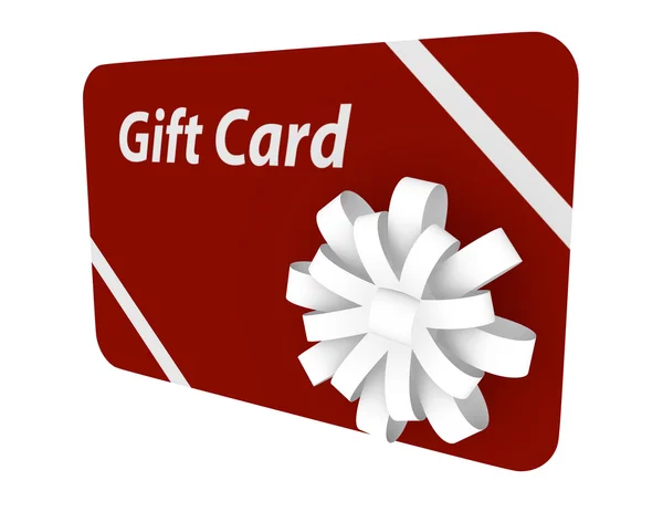 3d Render di una Gift Card — Foto Stock