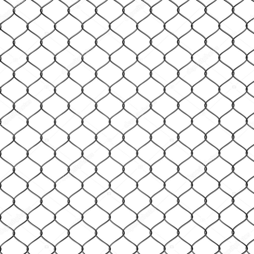3d Render of a Chain Link Fence