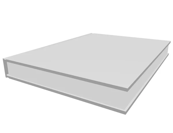 3d Render of a White Book — Stock Photo, Image