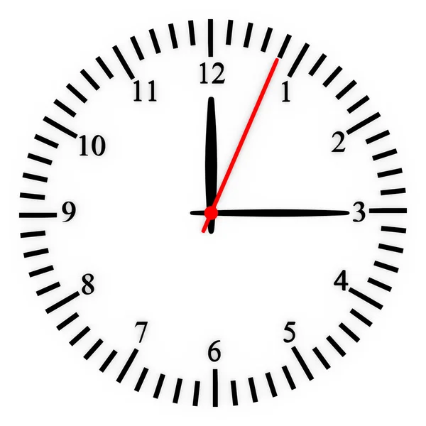 3d renderização de um relógio rosto — Fotografia de Stock
