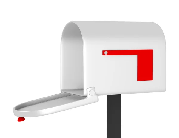 3D render van een open mailbox — Stockfoto