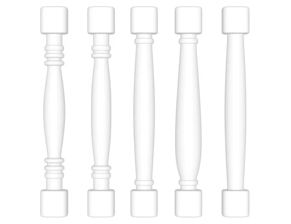 3d Render of Different Spindles — Stock Photo, Image