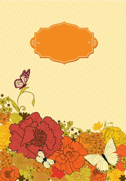 设计的鲜花背景 — 图库矢量图片