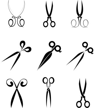 scissors. stylization.