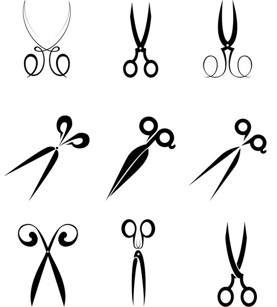 scissors. stylization.