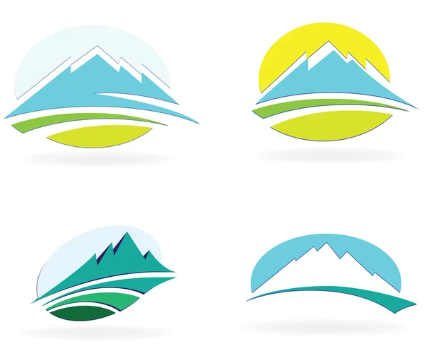 Mountain icon — Stock Vector