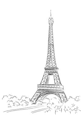 Paris, Eyfel Kulesi ile arka plan