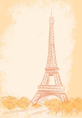 Paris, Eyfel Kulesi ile arka plan
