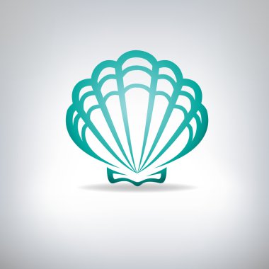 midye kabuğu. vektör.