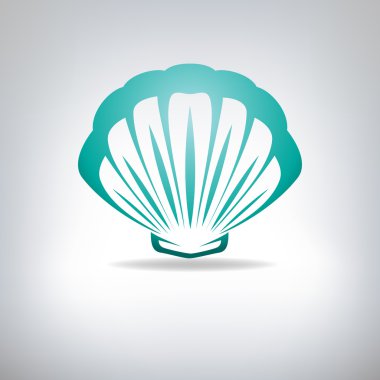 midye kabuğu. vektör.