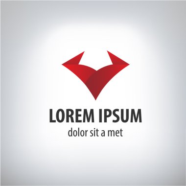 Beyaz bir arka plan üzerinde izole boğa soyut