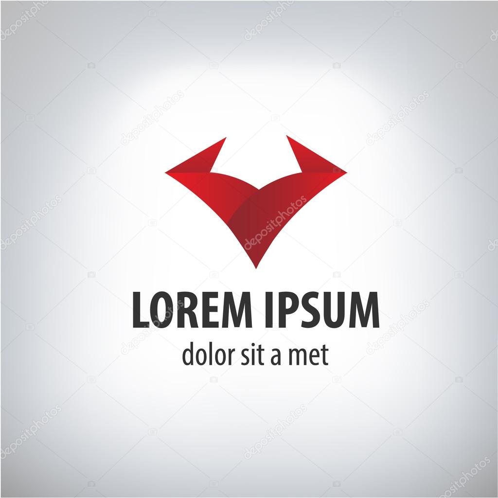 Abstract logo design template. Corporate company emblem  style.