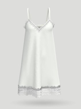 Kadın dantelli gecelik. 3d oluşturma.