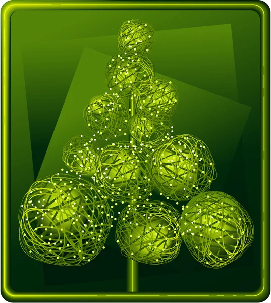 Arbre de Noël — Image vectorielle