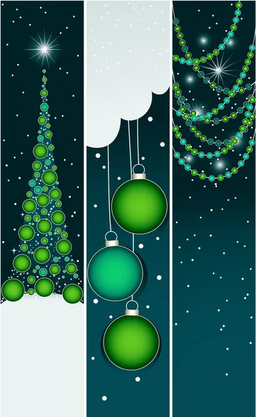 Kerstmis banners — Stockvector