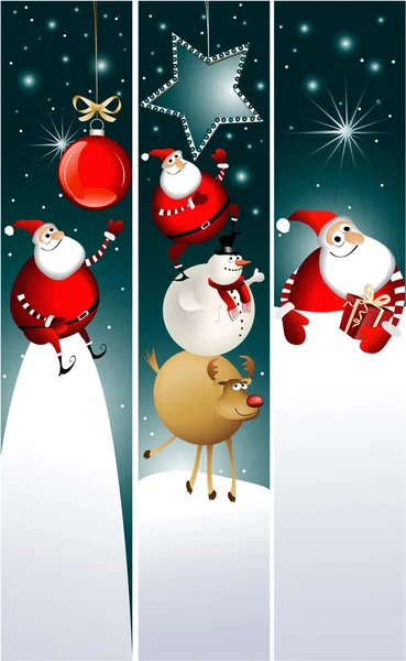 Kerstmis banners — Stockvector