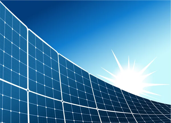 Fond du capteur solaire — Image vectorielle
