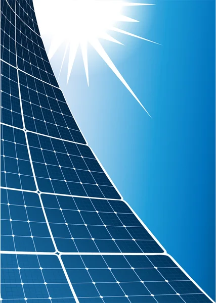 Solar collector background — Stock Vector