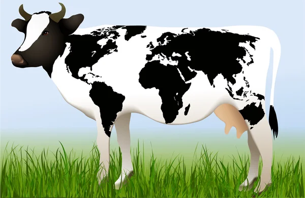 Vache mondiale — Image vectorielle