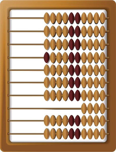 Trä abacus Stockvektor