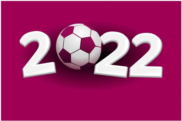 Campionato Calcio Qatar Sfondo Vettore Sportivo — Vettoriale Stock