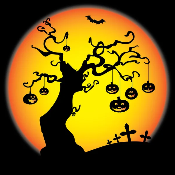 Carte Halloween — Image vectorielle