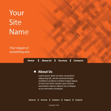Web sitesi şablonu vektör