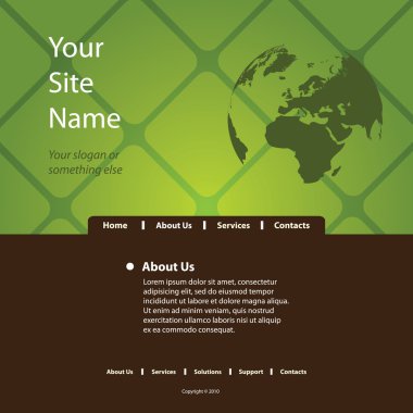 Web sitesi şablonu vektör
